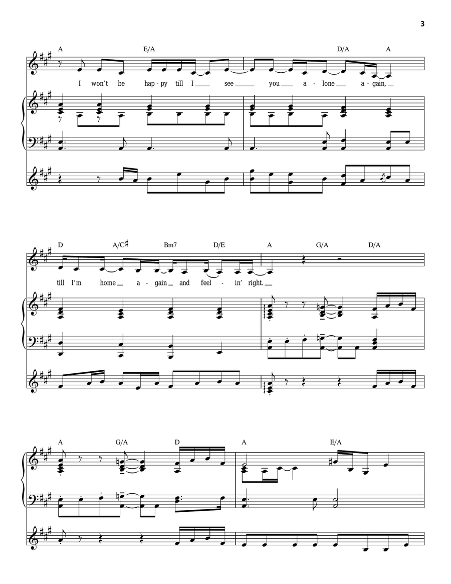 Home Again Home Again Piano scores gallery preview page 3