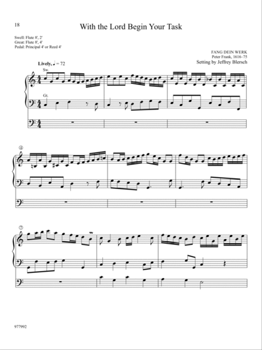 Sunset and Dawning: Hymn Preludes for Evening and Morning Organ scores gallery preview page 6