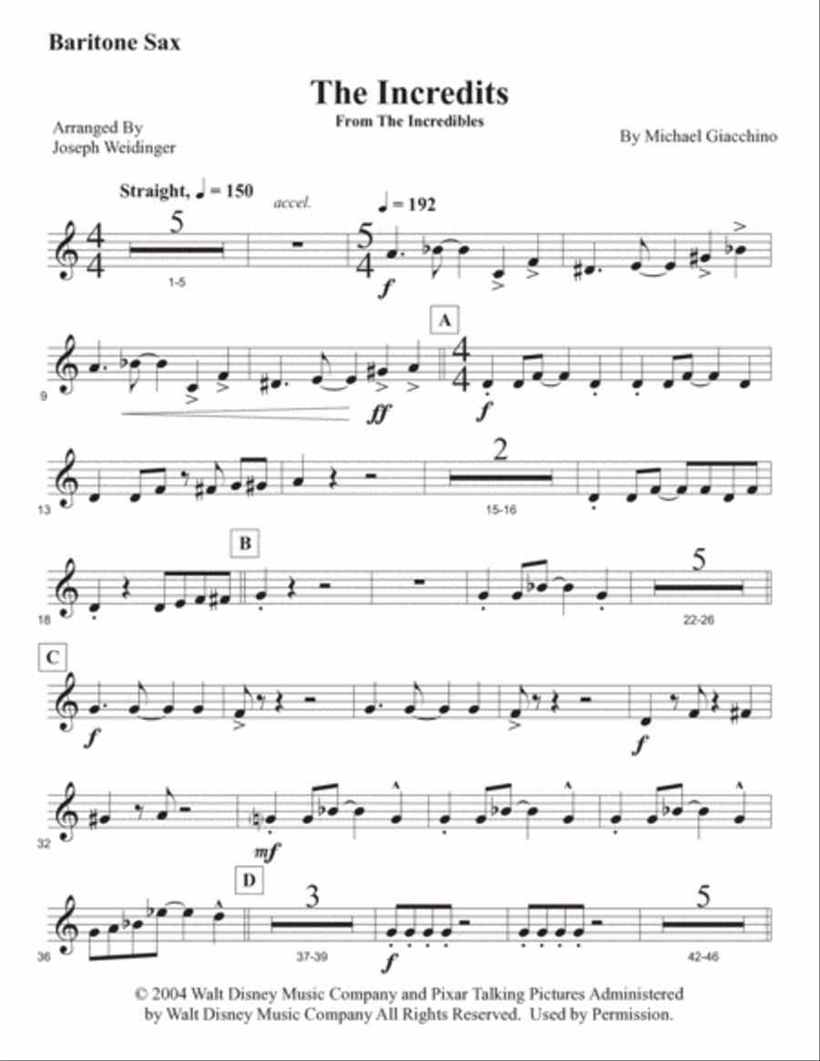 The Incredits The Incredits Full Orchestra scores gallery preview page 3