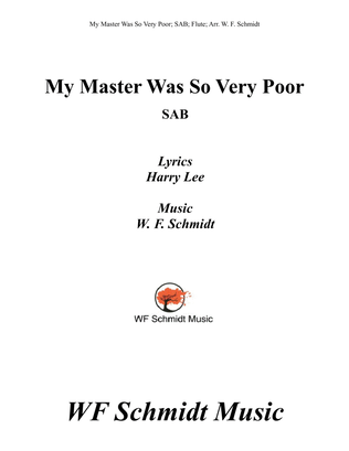 Book cover for My Master Was So Very Poor
