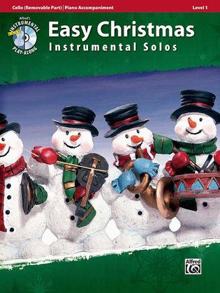 Book cover for Easy Christmas Instrumental Solos for Strings, Level 1