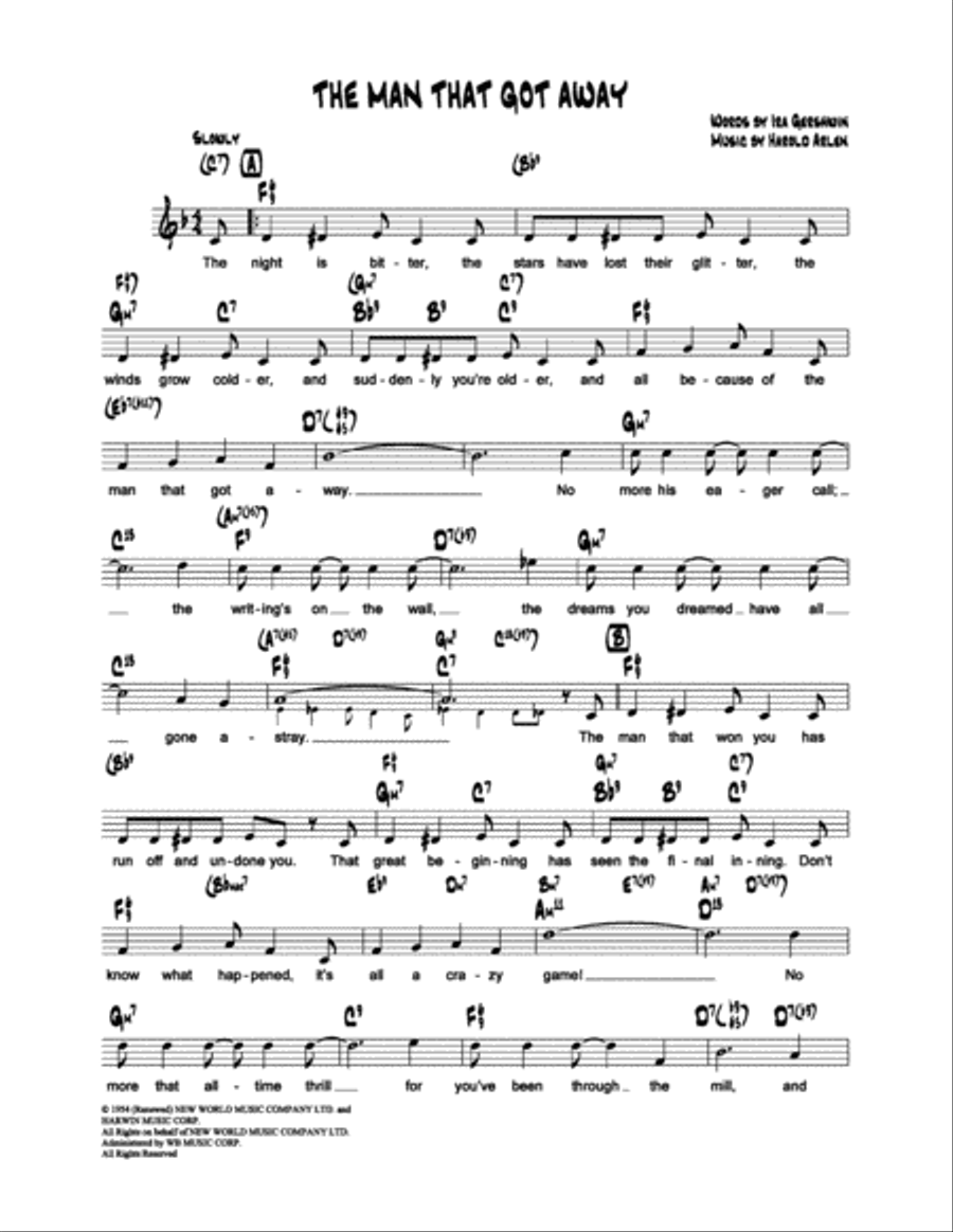 The Man That Got Away School and Community scores gallery preview page 2