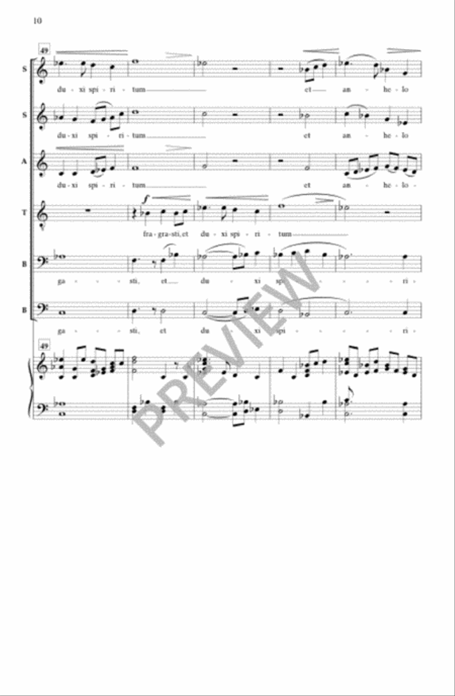 Sero te amavi Divisi scores gallery preview page 9