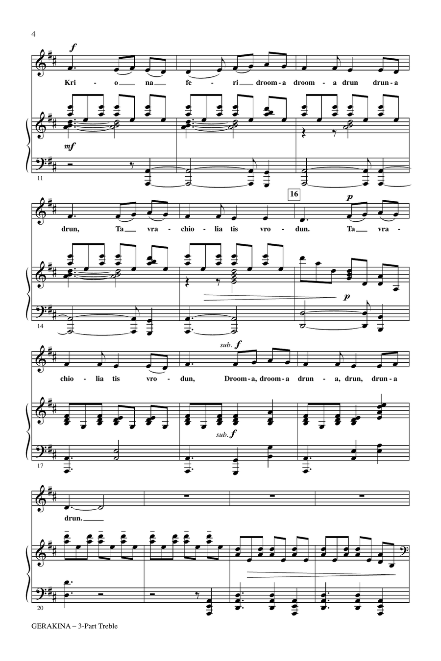 Gerakina Gerakina 3-Part scores gallery preview page 2