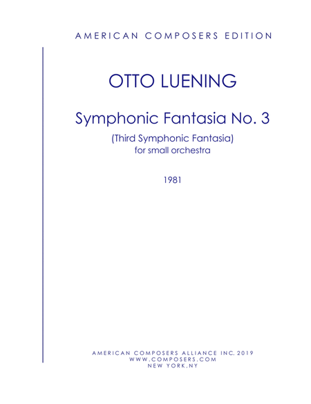 [Luening] Symphonic Fantasia No. 3