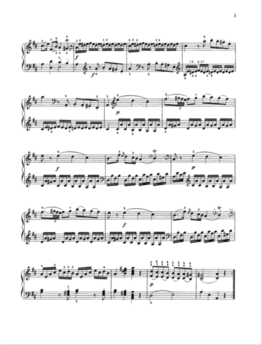 Sonata D major, K. 311 [284 c] Piano Solo scores gallery preview page 2