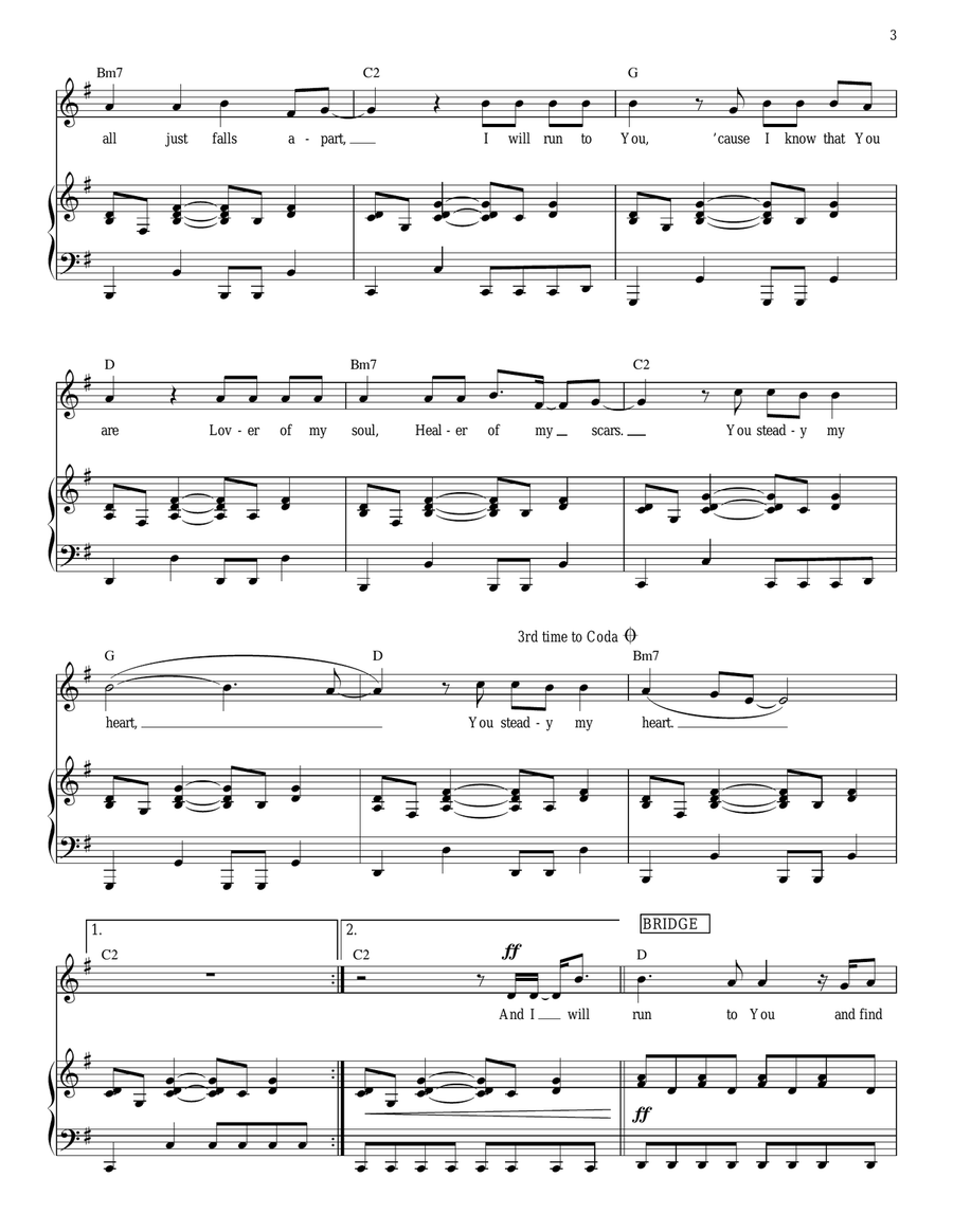 Steady My Heart Steady My Heart Piano, Vocal, Guitar scores gallery preview page 3