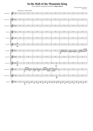 "In the Hall of the Mountain King" from Peer Gynt Suite for Saxophone Ensemble