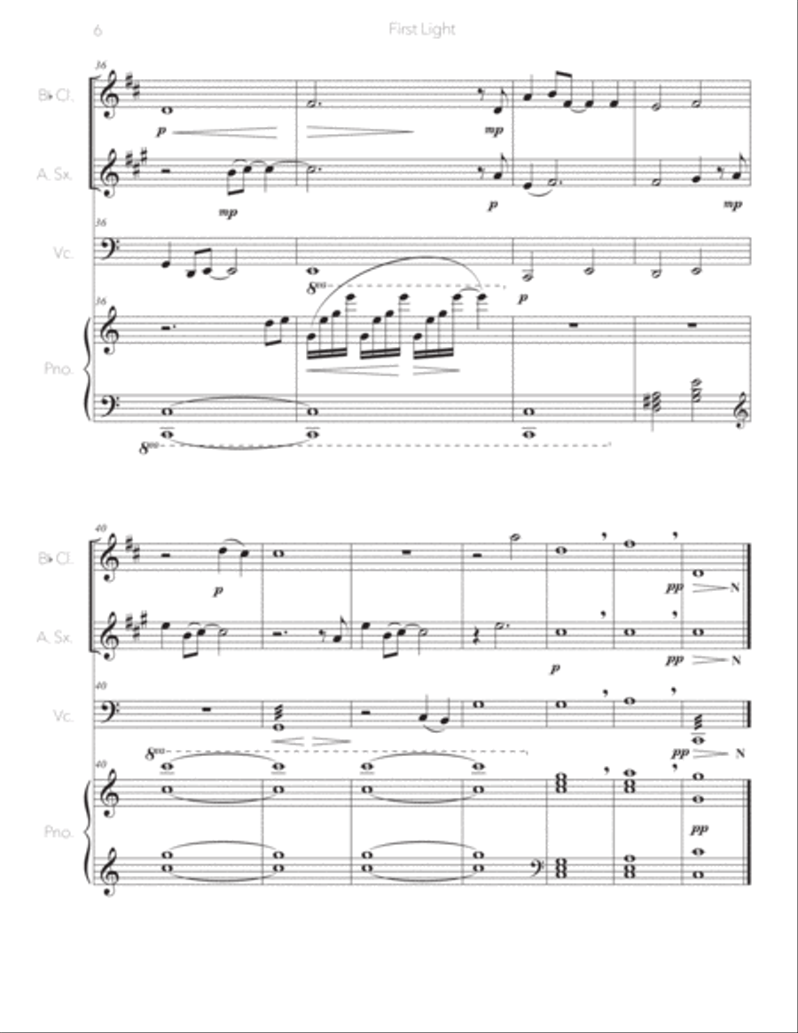 First Light Small Ensemble scores gallery preview page 6