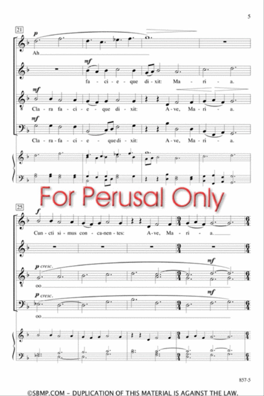 Cuncti simus - SATB Octavo 4-Part scores gallery preview page 4