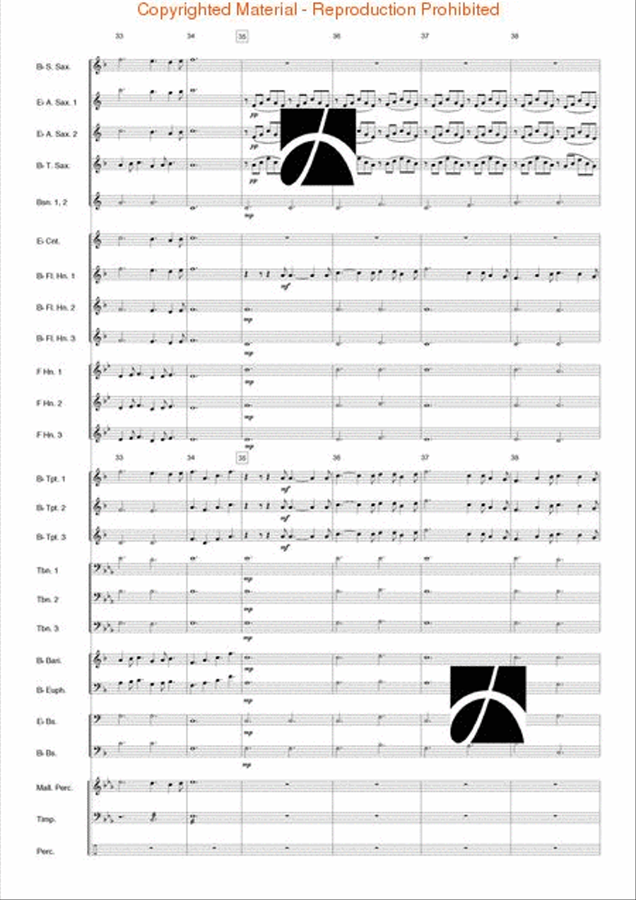 O Holy Night Concert Band scores gallery preview page 7