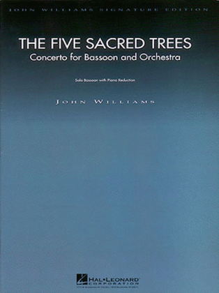 Book cover for The Five Sacred Trees: Concerto for Bassoon and Orchestra