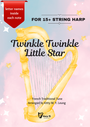 Book cover for Twinkle Twinkle Little Star - 15 String Harp