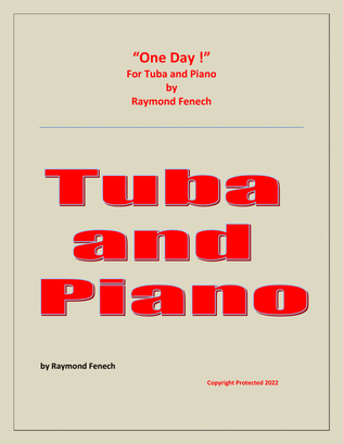 One Day ! for Tuba and Piano - Intermediate level