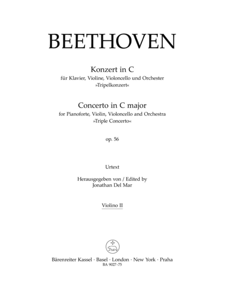 Concerto for Piano, Violin, Violoncello and Orchestra C major op. 56 'Triple Concerto'