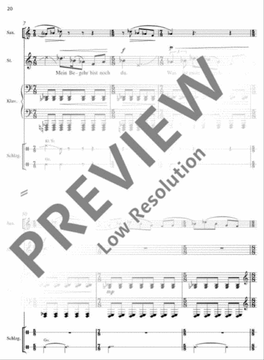 Ultima speranza Alto Saxophone scores gallery preview page 21