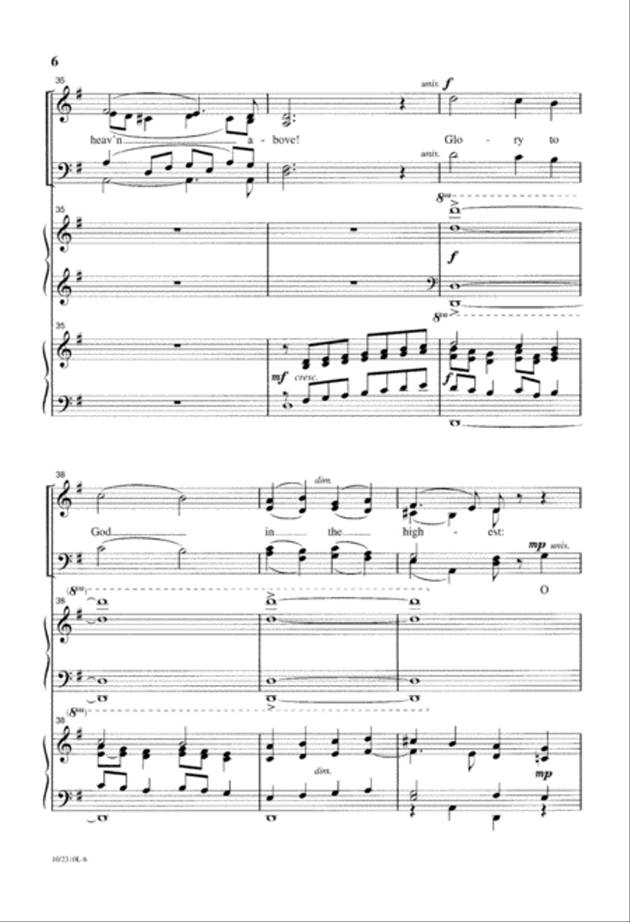 O Come, Let Us Adore Him O Come, Let Us Adore Him 4-Part scores gallery preview page 6