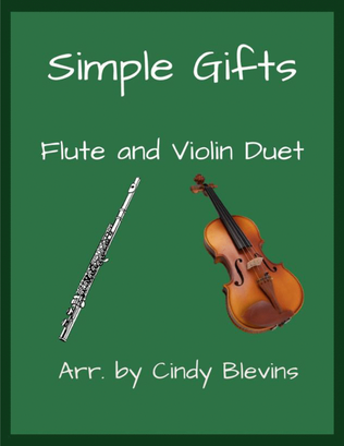 Book cover for Simple Gifts, for Flute and Violin