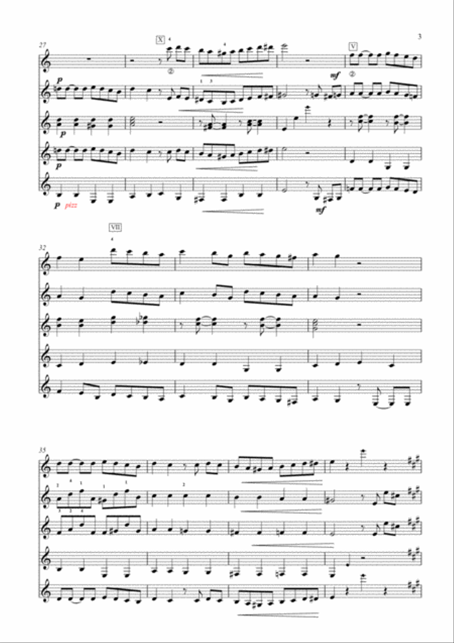El Choclo Guitar Ensemble scores gallery preview page 3