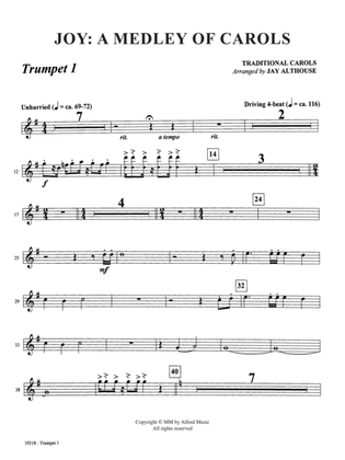 Joy: A Medley of Carols: 1st B-flat Trumpet