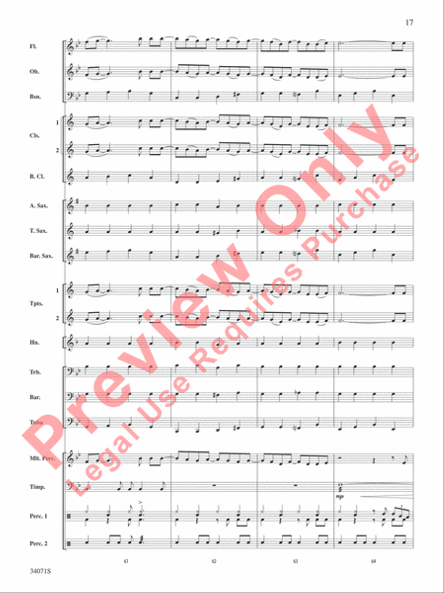 Haven't Met You Yet Concert Band scores gallery preview page 18