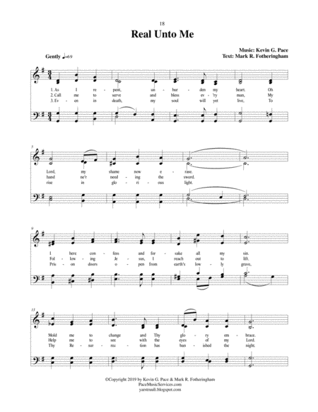 Real Unto Me - an original hymn image number null