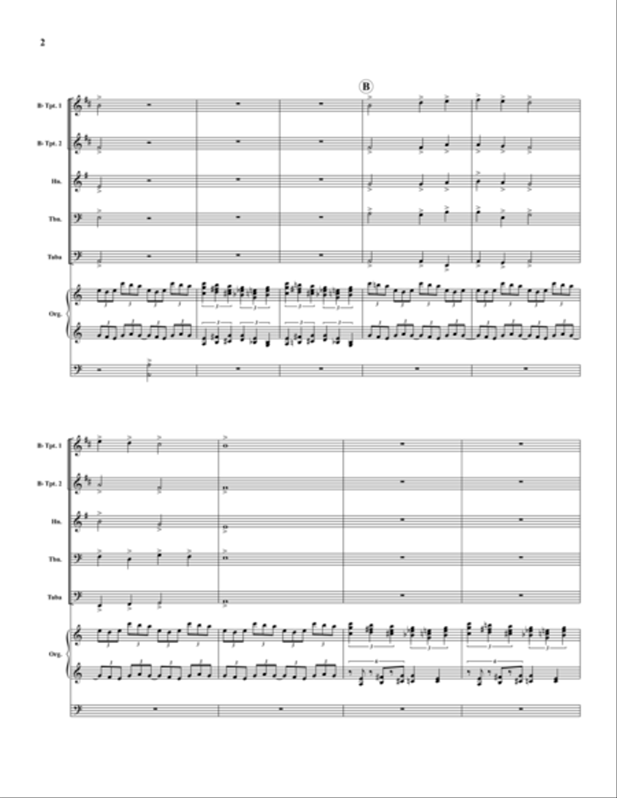 O Sons and Daughters O Sons and Daughters Organ scores gallery preview page 2