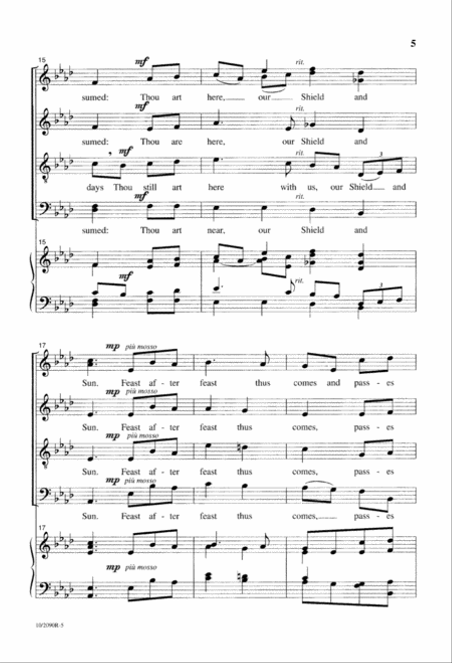 The Hour of Banquet and Song Divisi scores gallery preview page 5