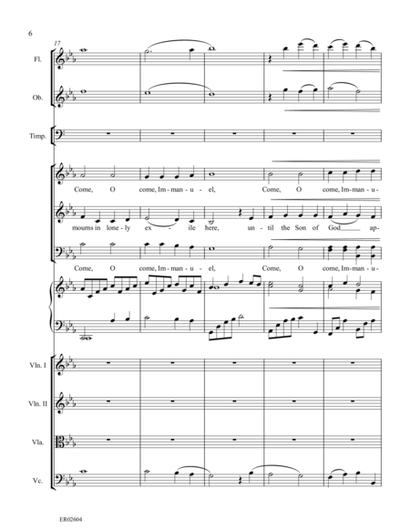 O Come, O Come, Immanuel - SATB/Full Orchestral Score image number null