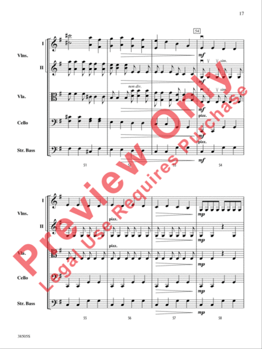 A Wisconsin Tableau String Orchestra scores gallery preview page 18