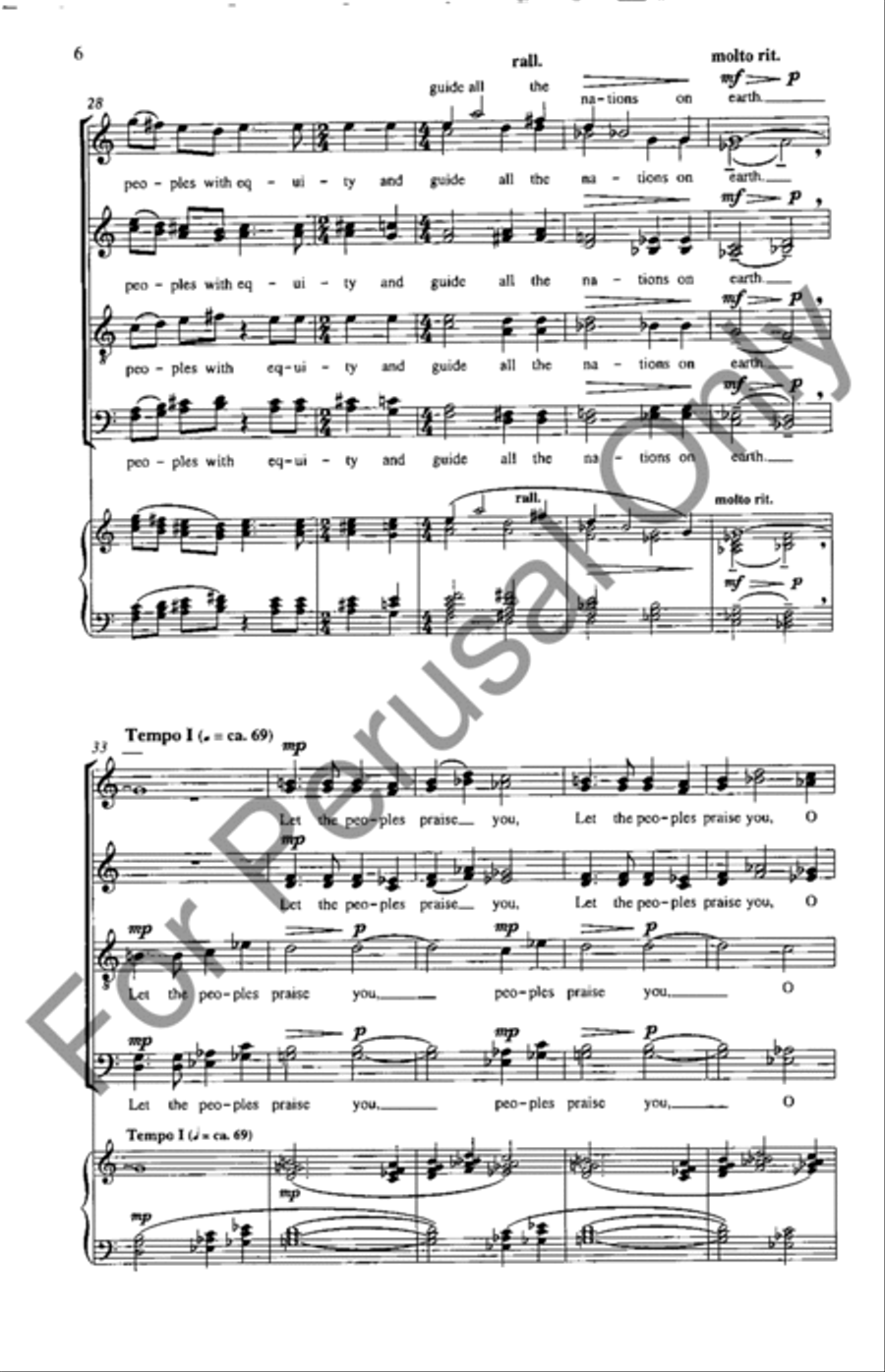 Psalm 67 Psalm 67 4-Part scores gallery preview page 5