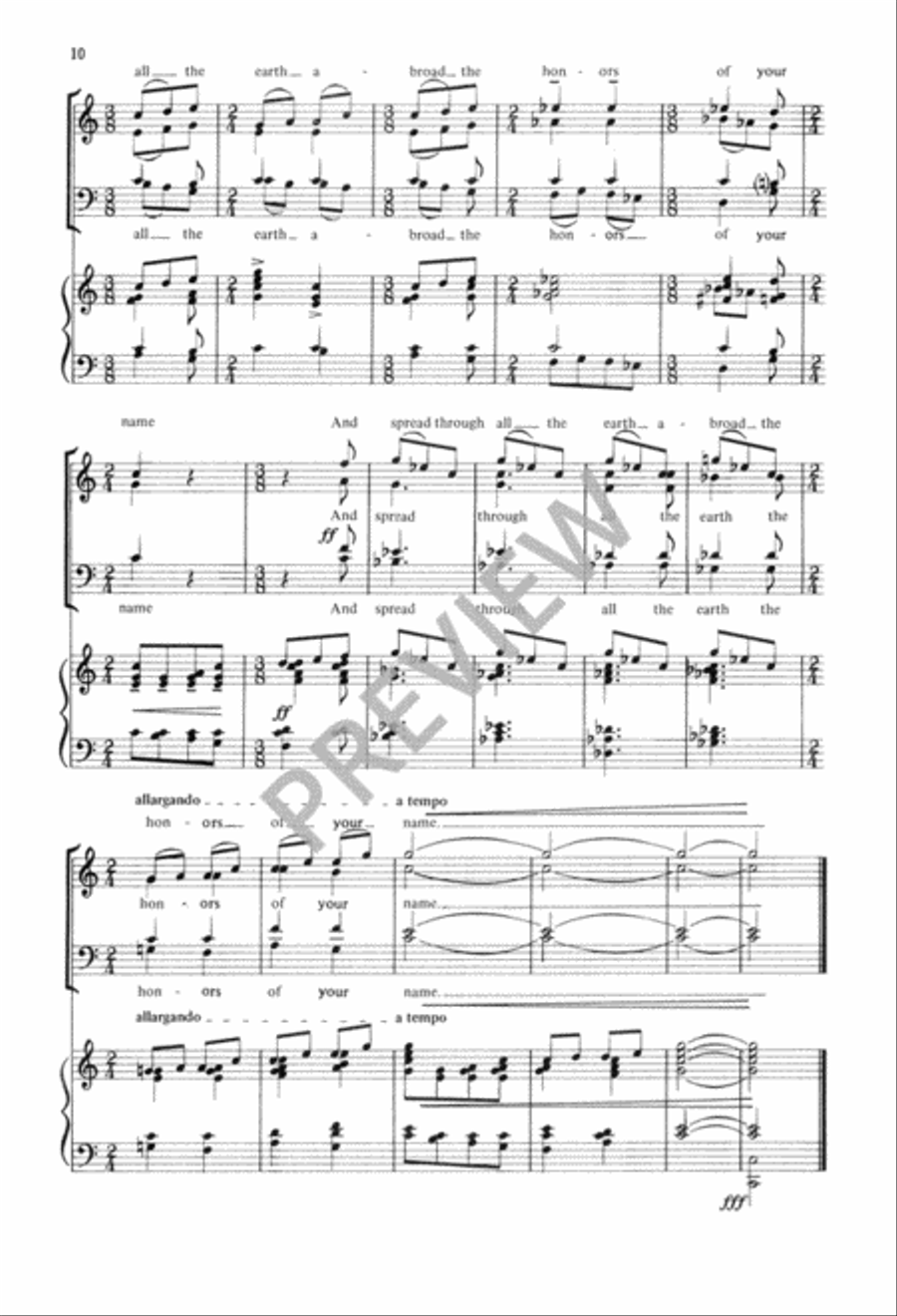 O for a Thousand Tongues to SIng 4-Part scores gallery preview page 11