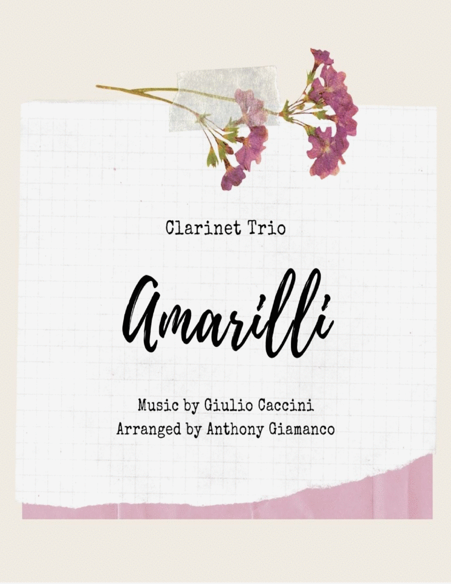 Amarilli - clarinet trio image number null