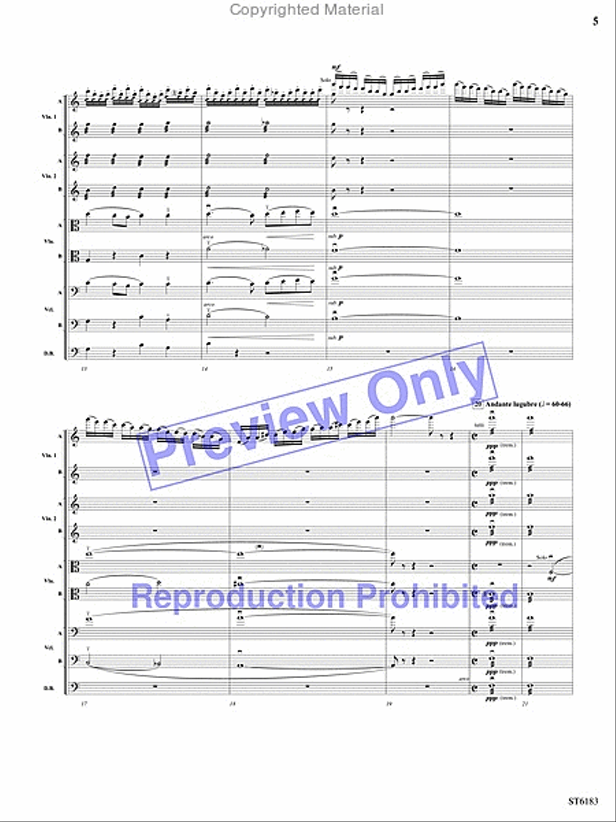 Russian Easter Overture String Orchestra scores gallery preview page 4