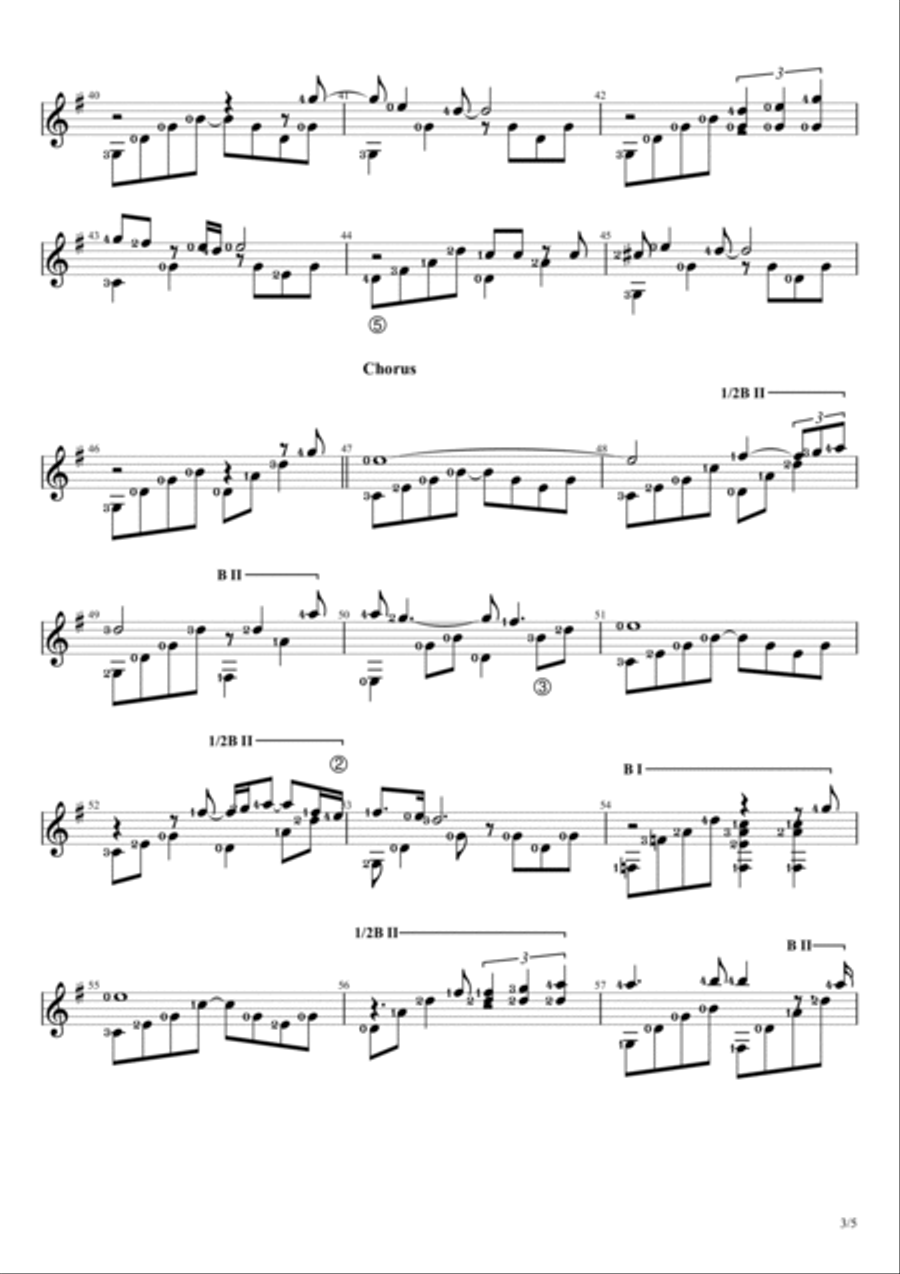 Endless Love Electric Guitar scores gallery preview page 3
