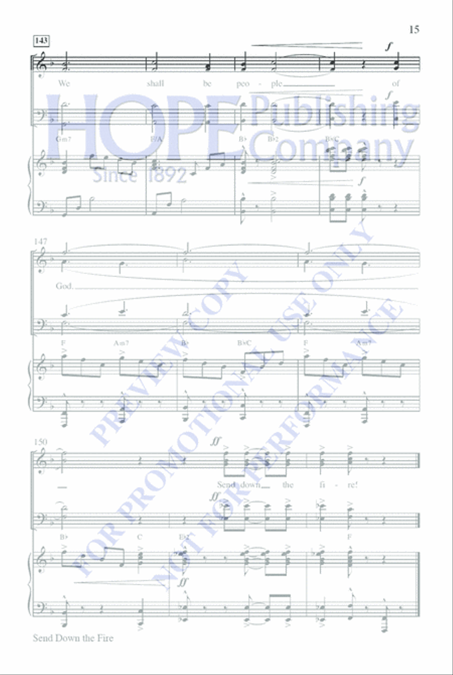 Send Down the Fire Choir scores gallery preview page 15
