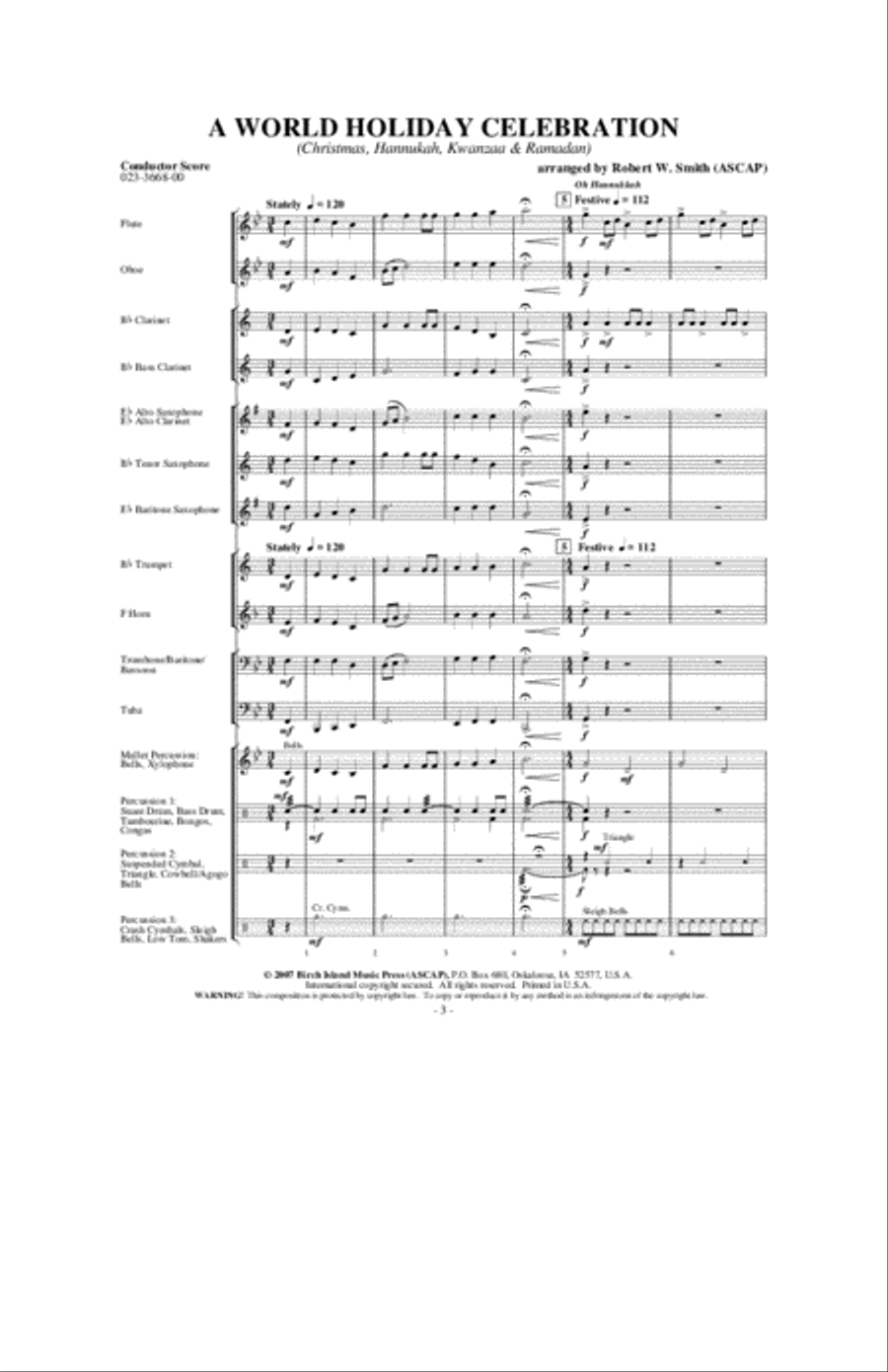 A World Holiday Celebration Concert Band scores gallery preview page 2