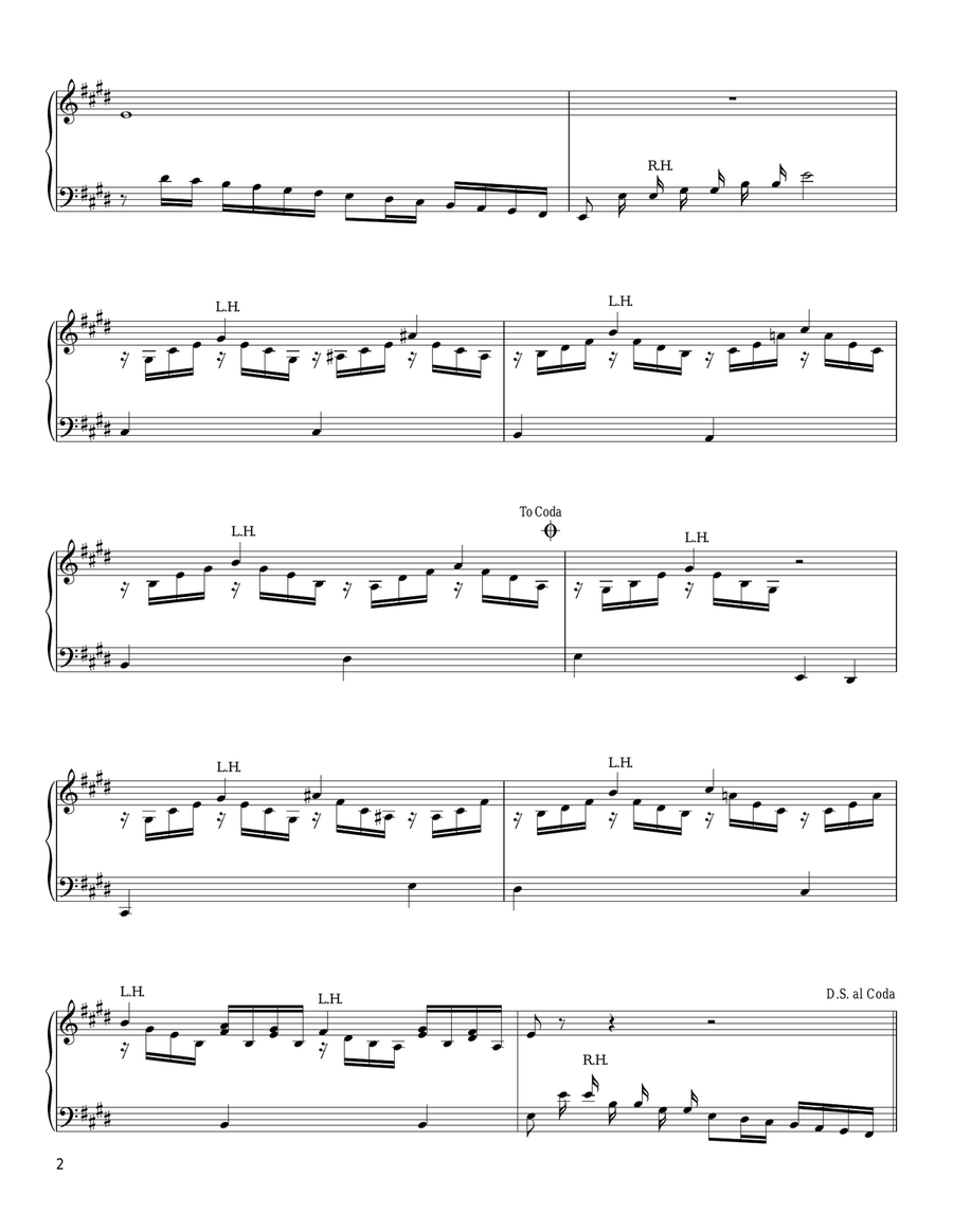 A Baby Just Like You (in the style of Scarlatti) (arr. David Pearl) Piano Solo scores gallery preview page 2