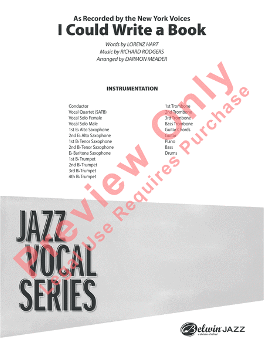 I Could Write a Book Jazz Ensemble scores gallery preview page 2