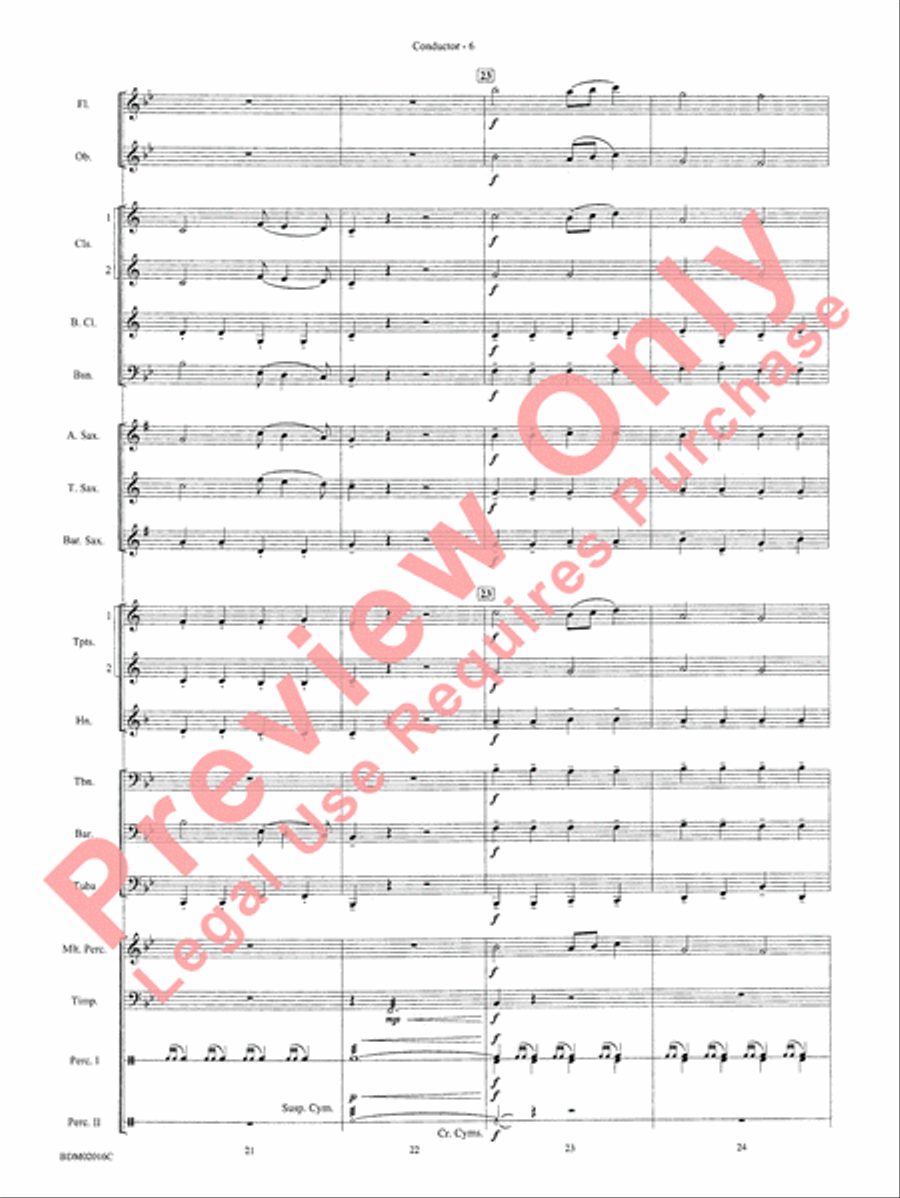 Graduation Suite (Processional: Pomp and Circumstance March No. 1 / Recessional: Rondeau from Premiere Suite) Concert Band scores gallery preview page 8