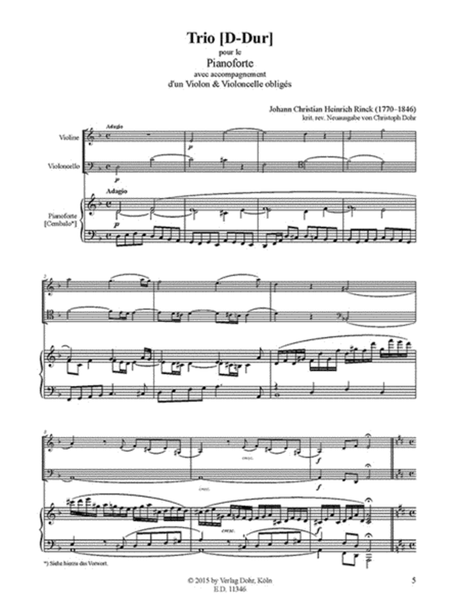 Klaviertrio D-Dur o.op. (1804)