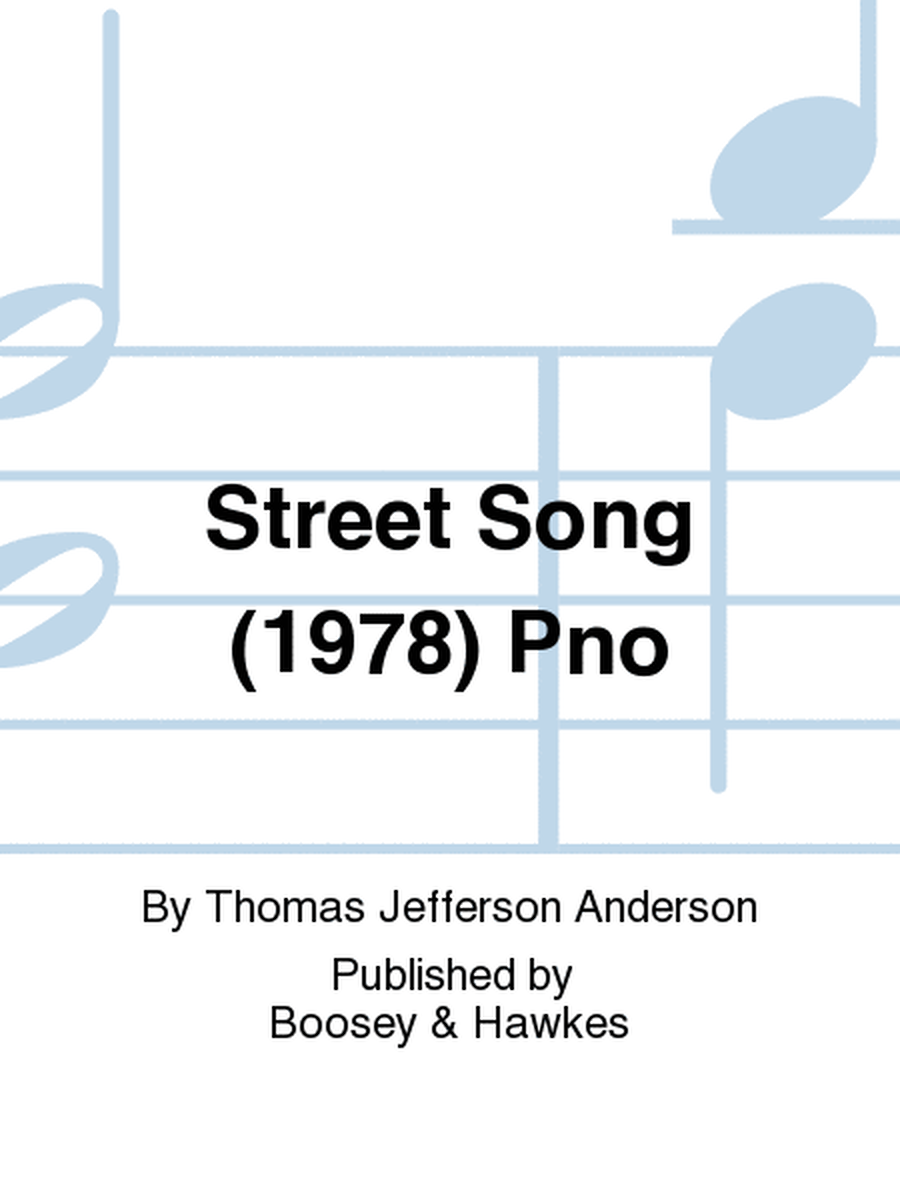 Street Song (1978) Pno
