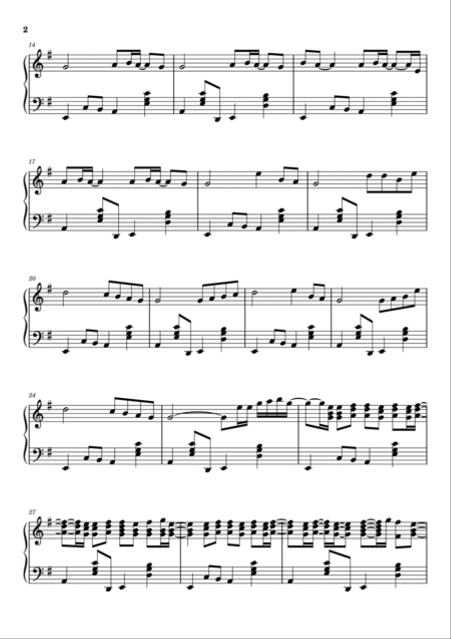 You Rock My World Piano Solo scores gallery preview page 2