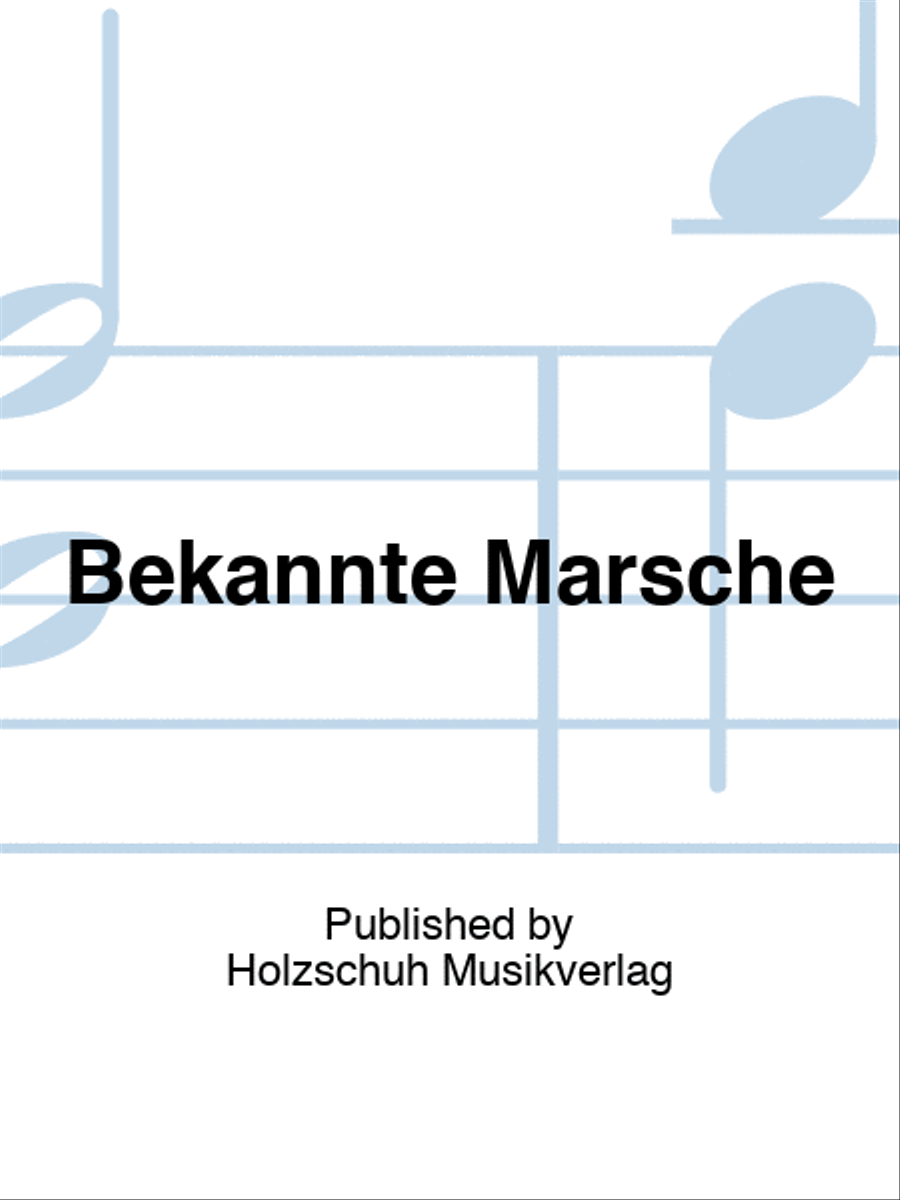 Bekannte Märsche Organ scores gallery preview page 1