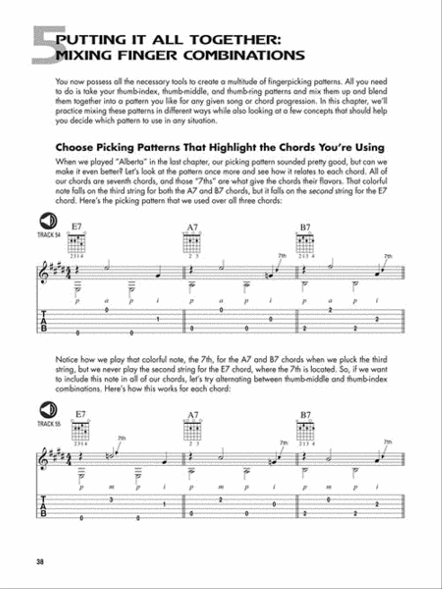 Easy Fingerpicking Guitar Fingerpicking Guitar scores gallery preview page 6