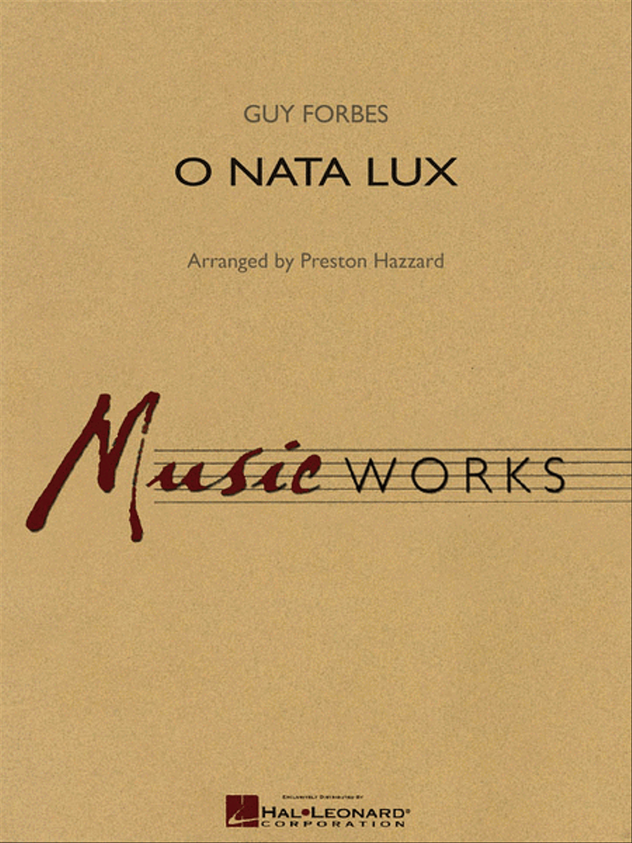 O nata lux O nata lux Concert Band scores gallery preview page 1