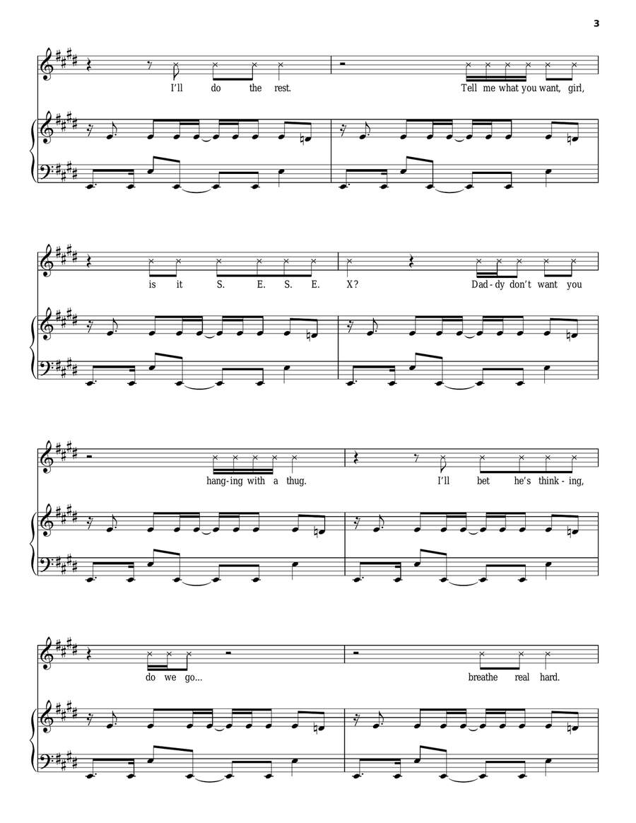 Dance The Night Away Piano, Vocal, Guitar scores gallery preview page 3