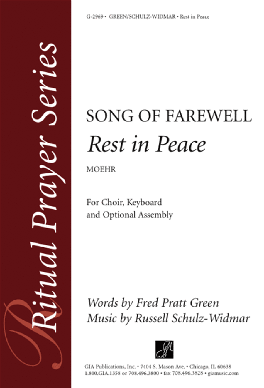 A Song of Farewell: Rest in Peace 4-Part scores gallery preview page 1