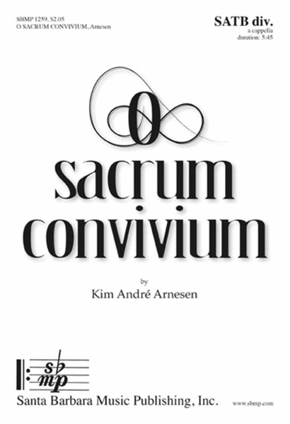 O sacrum convivium - SATB divisi a cappella Octavo image number null