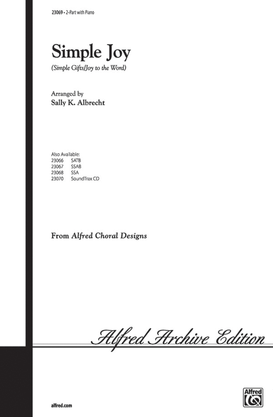 Simple Joy (Simple Gifts / Joy to the World) 2-Part scores gallery preview page 1